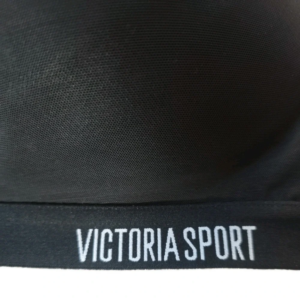 Victoria Secret Sport Bra 36C C80 Incredible Lightweight Wireless Black 377239
